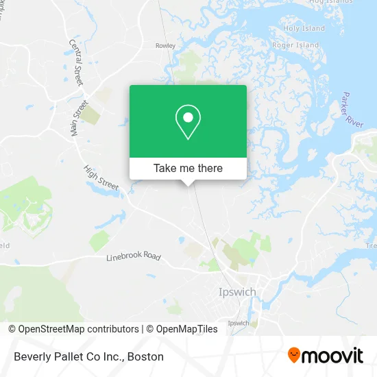 Beverly Pallet Co Inc. map
