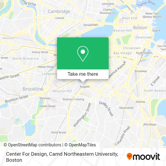 Center For Design, Camd Northeastern University map