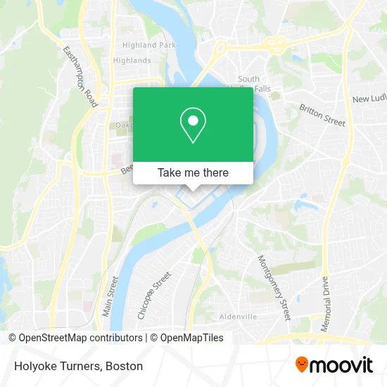 Holyoke Turners map