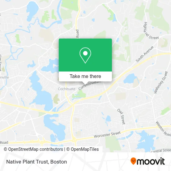 Native Plant Trust map