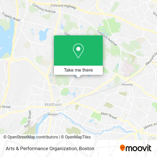 Arts & Performance Organization map