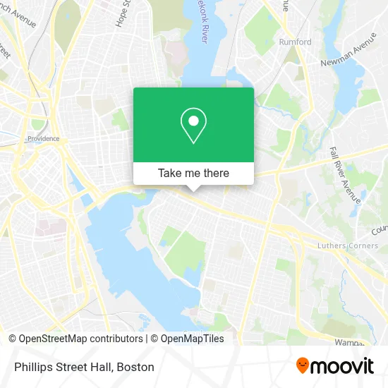 Phillips Street Hall map