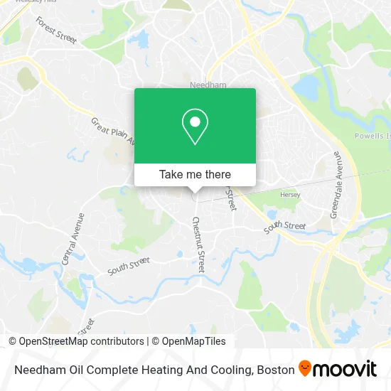 Needham Oil Complete Heating And Cooling map