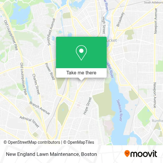 New England Lawn Maintenance map