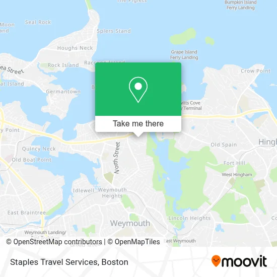 Staples Travel Services map