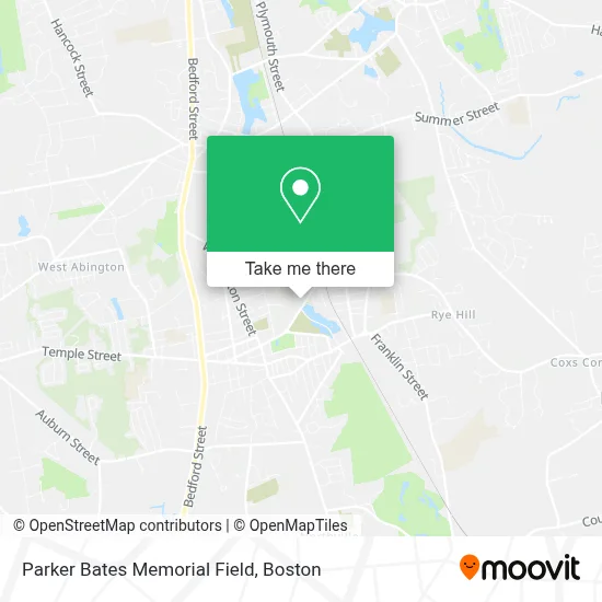 Parker Bates Memorial Field map