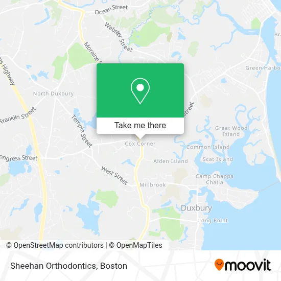 Sheehan Orthodontics map