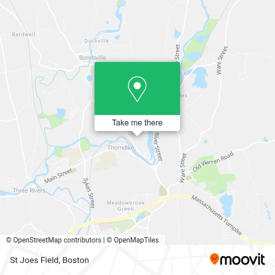 St Joes Field map