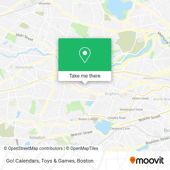 Go! Calendars, Toys & Games map