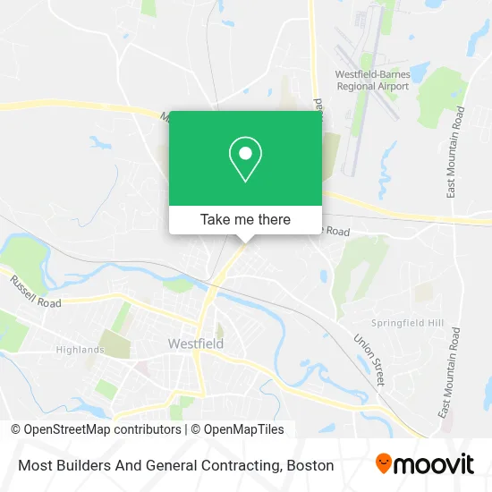 Most Builders And General Contracting map