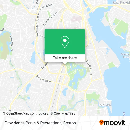 Providence Parks & Recreations map