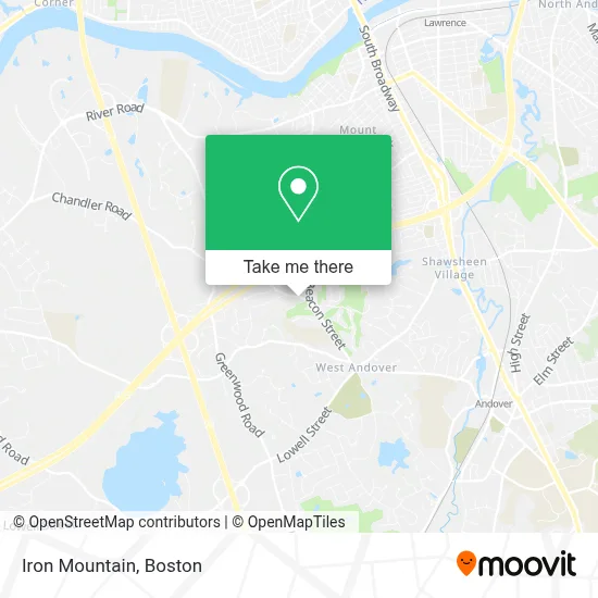 Iron Mountain map