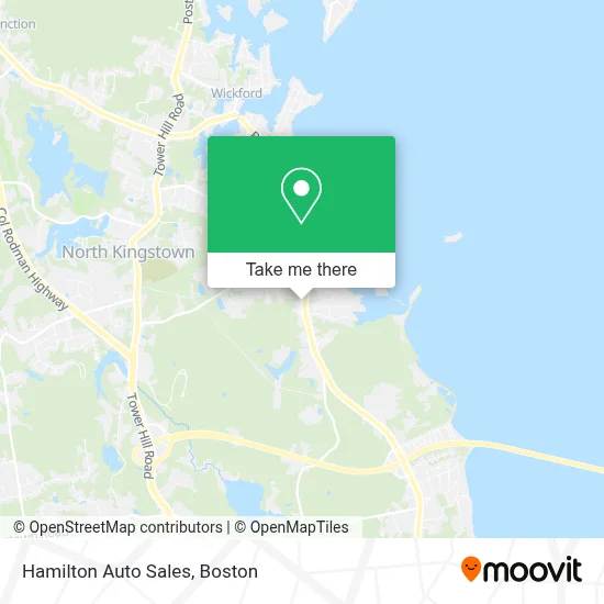 Hamilton Auto Sales map
