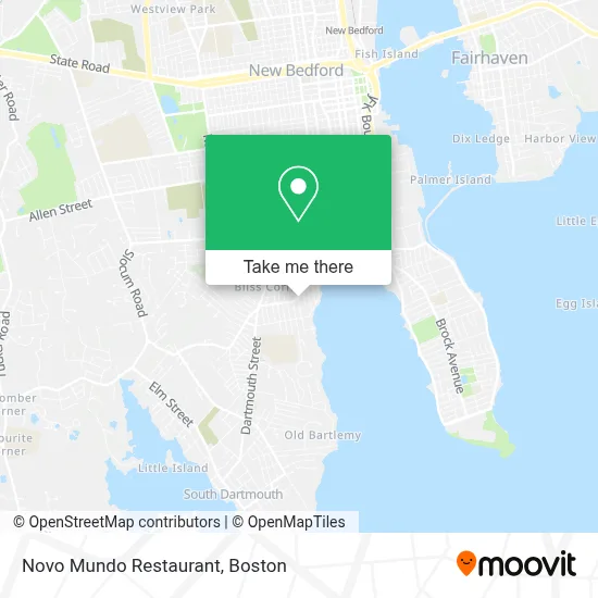 Novo Mundo Restaurant map