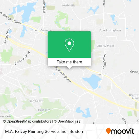 M.A. Falvey Painting Service, Inc. map