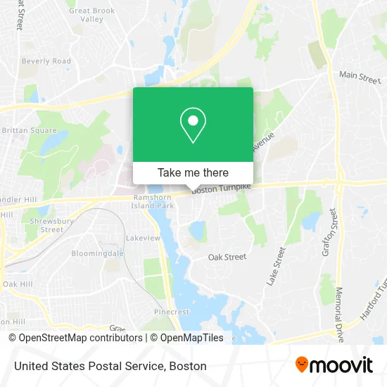 United States Postal Service map
