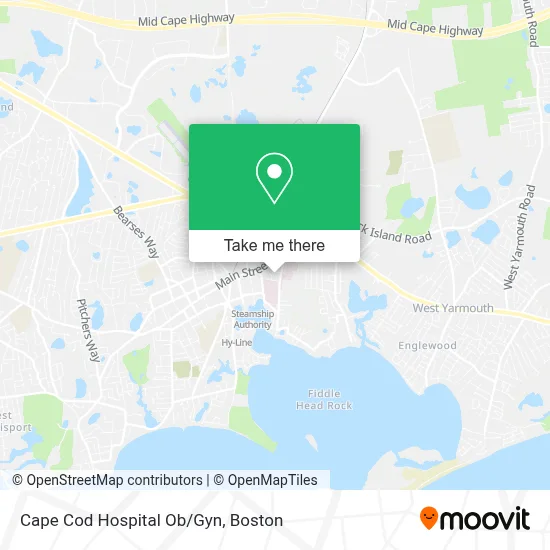 Cape Cod Hospital Ob/Gyn map