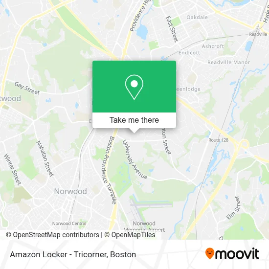 Amazon Locker - Tricorner map