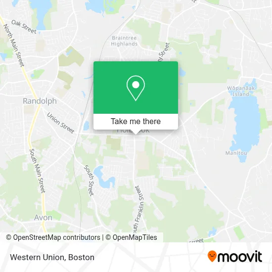 Western Union map