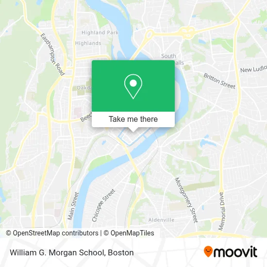 William G. Morgan School map