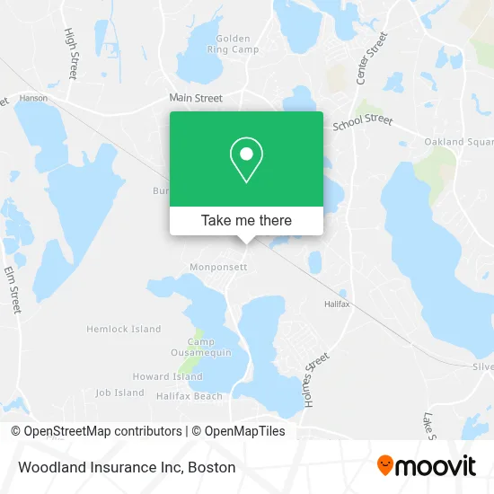 Woodland Insurance Inc map