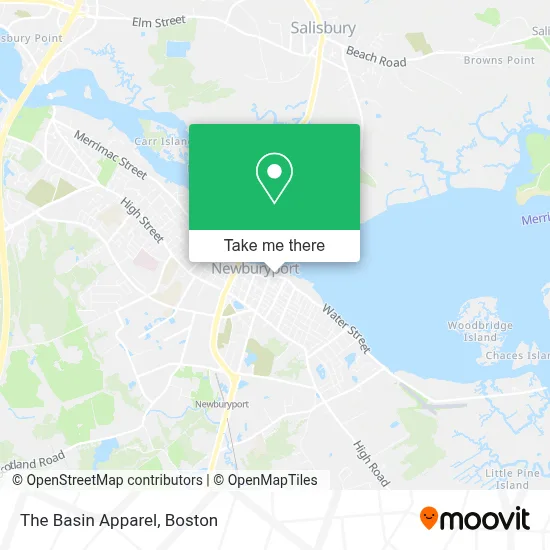 The Basin Apparel map