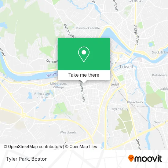 Tyler Park map
