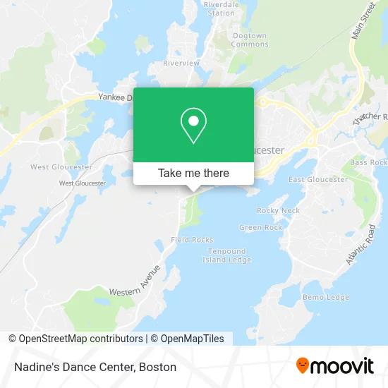 Nadine's Dance Center map
