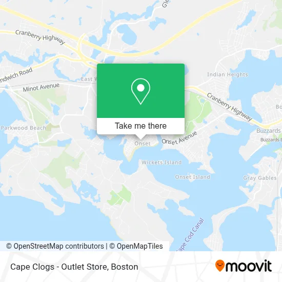 Cape Clogs - Outlet Store map