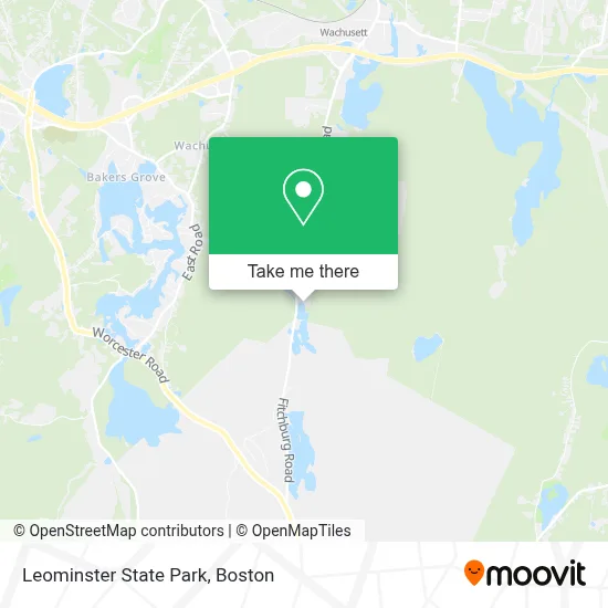 Leominster State Park map