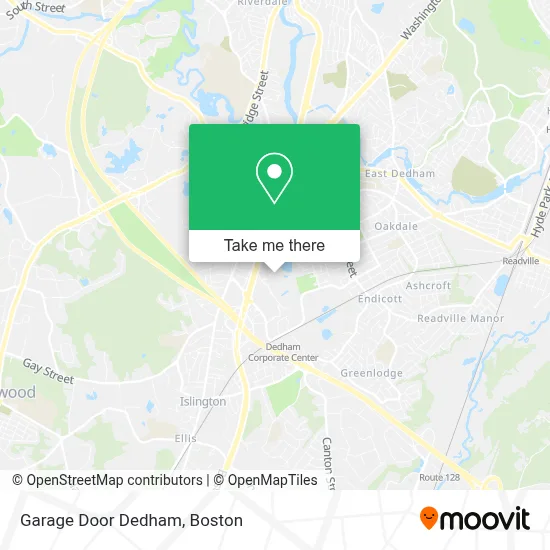 Garage Door Dedham map
