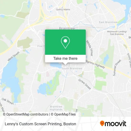 Lenny's Custom Screen Printing map