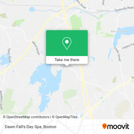 Dawn Fall's Day Spa map