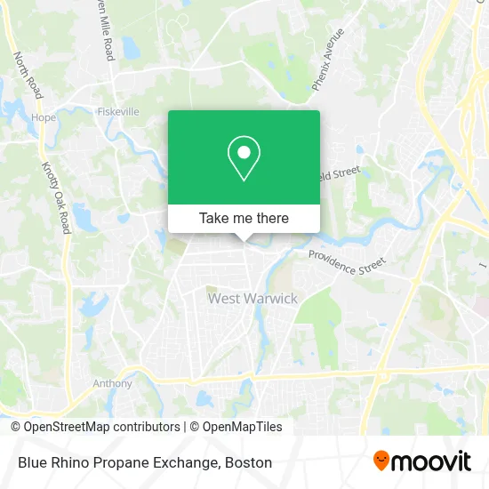 Blue Rhino Propane Exchange map