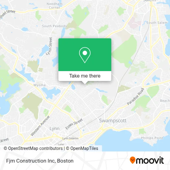 Fjm Construction Inc map