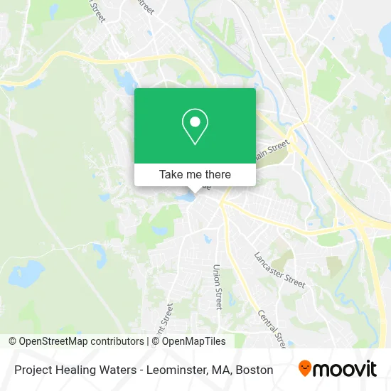 Project Healing Waters - Leominster, MA map