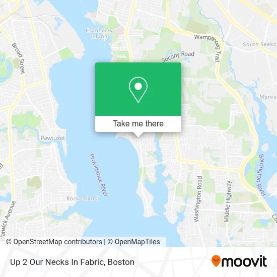 Up 2 Our Necks In Fabric map