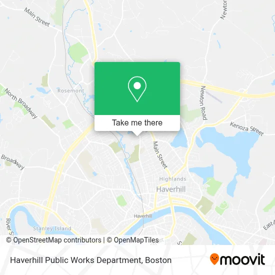 Haverhill Public Works Department map