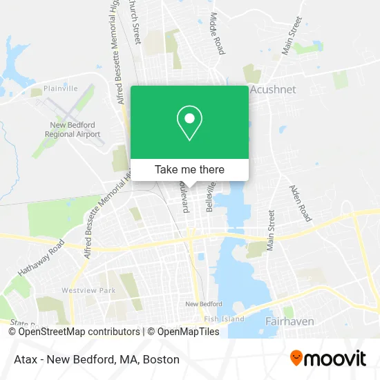 Atax - New Bedford, MA map