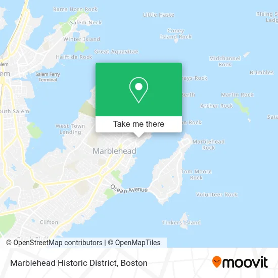 Marblehead Historic District map