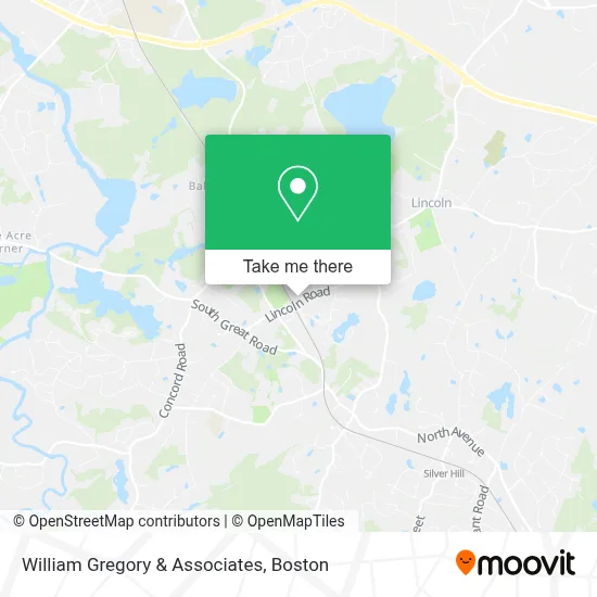 William Gregory & Associates map