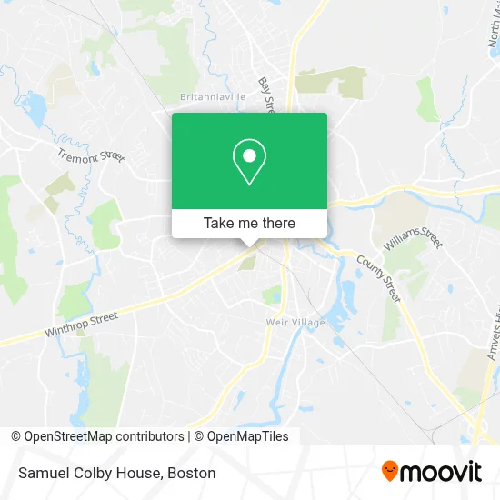 Samuel Colby House map
