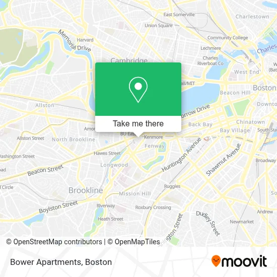 Bower Apartments map