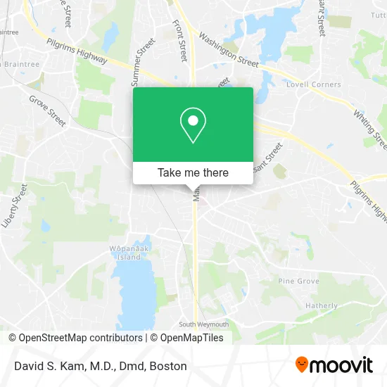 David S. Kam, M.D., Dmd map