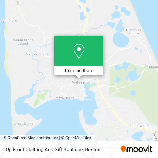 Up Front Clothing And Gift Boutique map