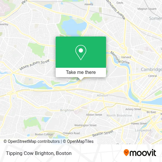 Tipping Cow Brighton map
