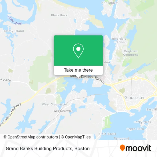 Grand Banks Building Products map