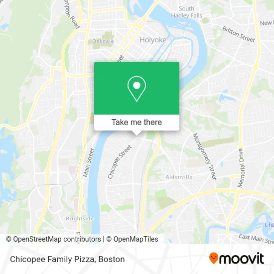 Chicopee Family Pizza map
