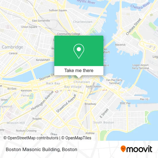 Boston Masonic Building map