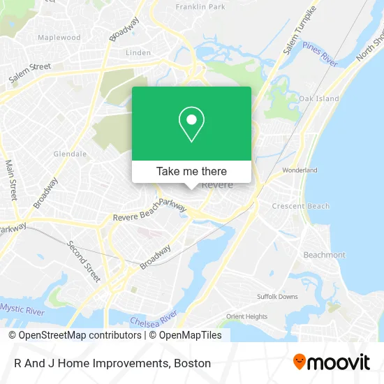 R And J Home Improvements map